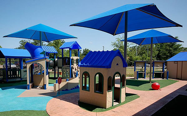 Square Playground Umbrellas