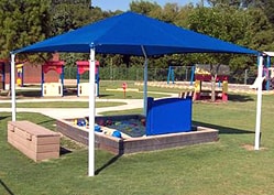 square and rectangle shade structure