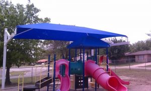 a cantilever shade for the playground