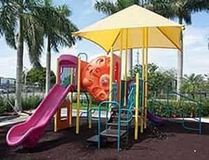 min canopy shade for a playground