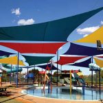 a sail shade for the playground