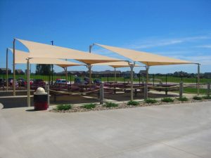sail shade for a playground