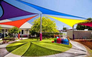 sail shade for a playground