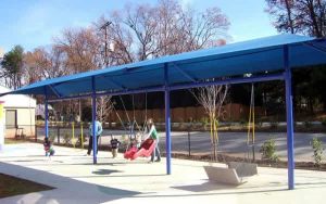 swingset shades for a playground