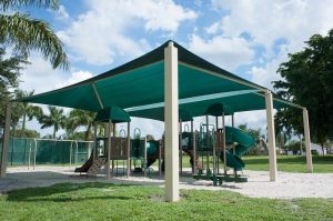 this is a sail shade for playground in miami